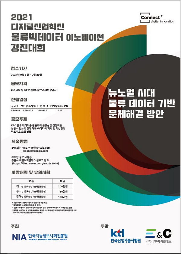 (경진대회) 2021 디지털산업혁신 물류빅데이터 이노베이션 경진대회-poster