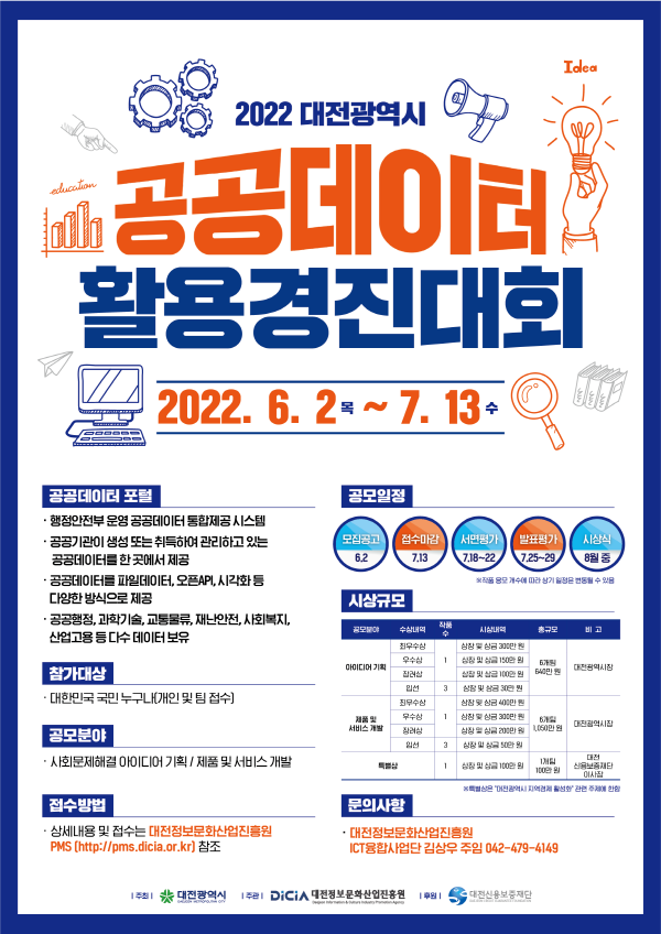 2022 대전광역시 공공데이터 활용 경진대회-poster