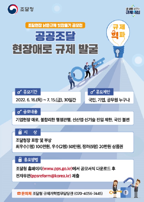 공공조달 현장애로 규제 발굴 공모전-poster