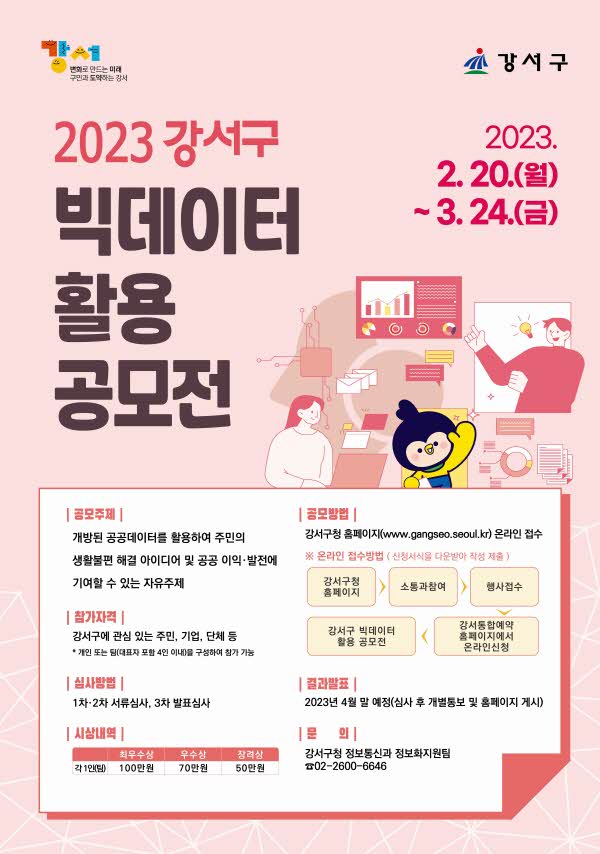 2023 강서구 빅데이터 활용 공모전-poster